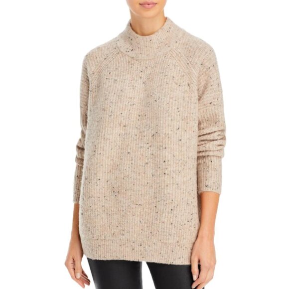 The Normal Brand Flecked Mock Neck Tunic Pullover Sweater Size XXL 47519 - Picture 1 of 16